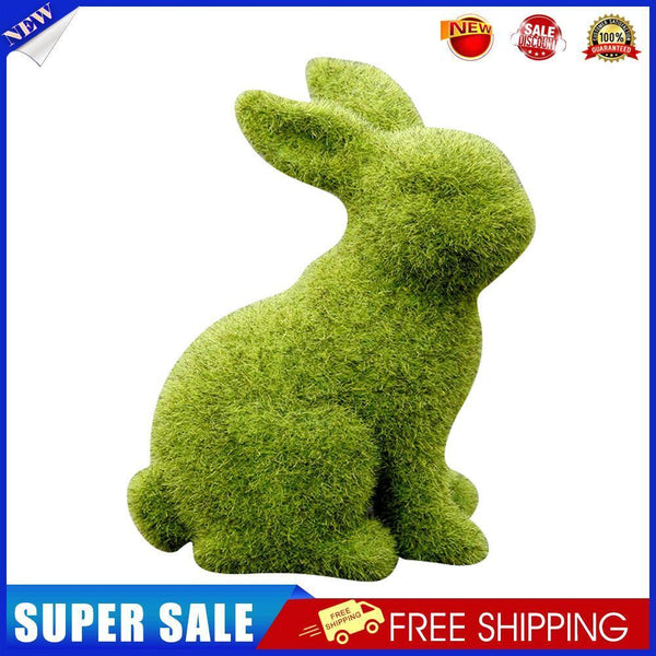 Handmade Artificial Turf Grass Bunny Easter Moss Rabbit (M Sitting Rabbit)