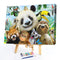 Panda Friends Paint By Numbers Kit DIY Frameless Acrylic Picture On Canvas