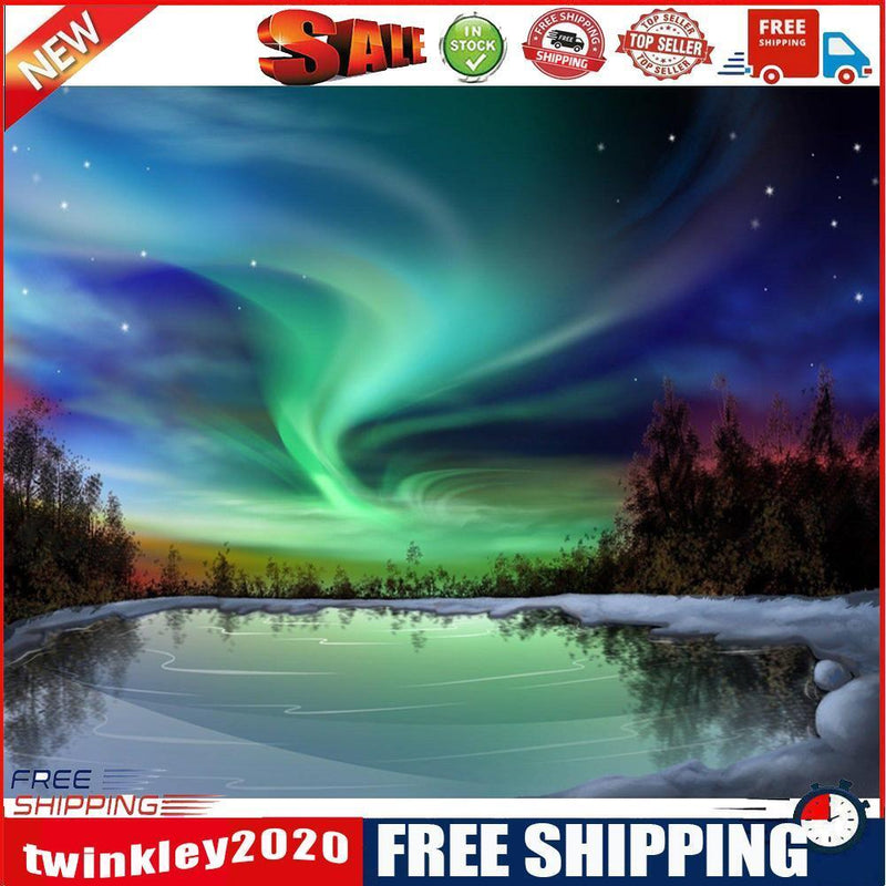 Painting By Numbers Kit DIY Aurora Canvas Oil Picture Home Wall Artworks