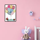 2 Strands Puppy Balloons Partial Embroidery Stamped Cross Stitch Home Decor G