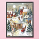 Cross Stitch Kits 11CT Stamped DIY Snow Full Embroider Needlework