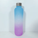 1L Large Capacity Water Bottle Plastic Water Cup (Blue Purple Gradient)