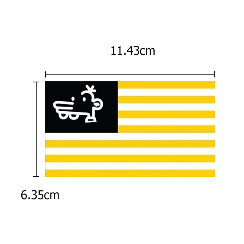 10pcs 4.5x2.5 inch Car Stickers America Flag Auto Styling Laptop Helmet Decals