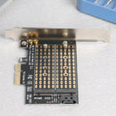 M.2 NVME to PCIE Adapter M+B Key SSD to PCI-E 3.0 X4 SATA Expansion Card