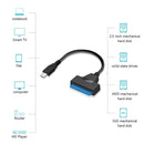 Type-C to SATA 7+15 Pin 2.5 inch External SSD HDD Hard Drive Adapter Cables