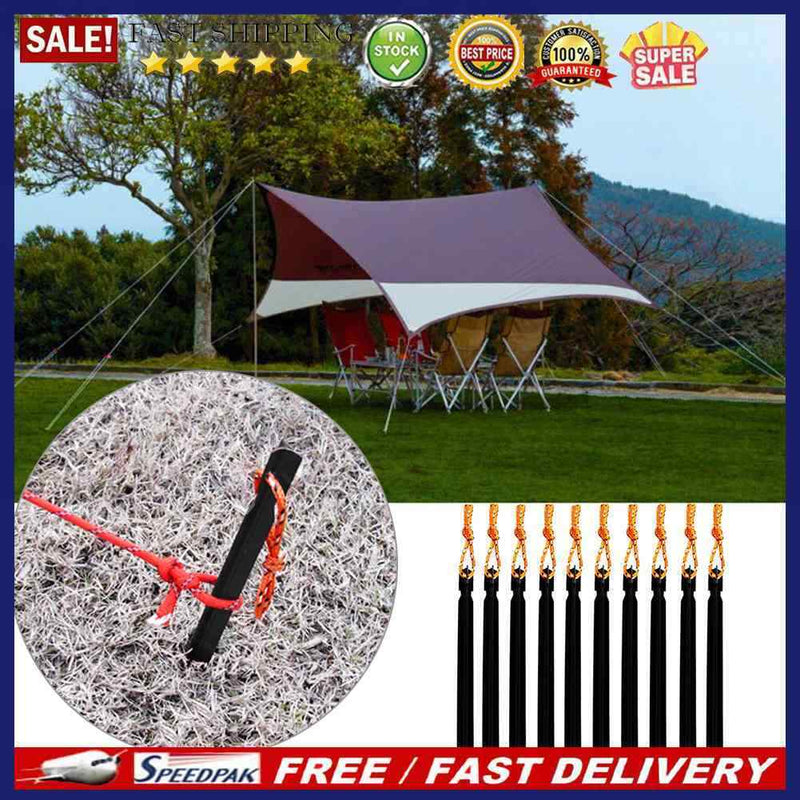 10pcs Tent Peg Aluminum Alloy Ground Nail Heavy Duty Portable for Camping Hiking