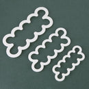 3X Fondant Cake Cookie Decorating  Cutter Rose Flower Mold Cake Tool