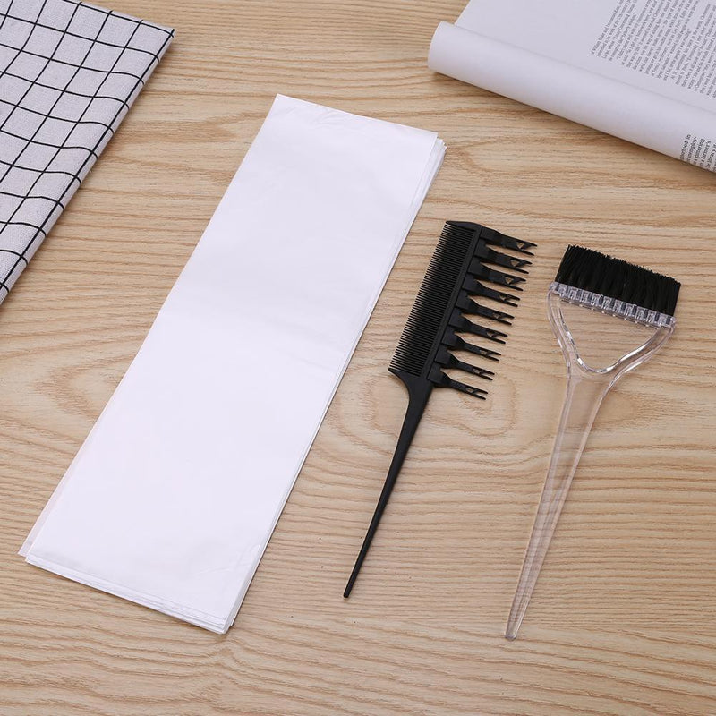 Removable Comb Coloring Brush Dye Paper Hairdressing Set Hair Care Tools