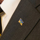 1pcs 22mm Ukraine Map Lapel Pin Brooch Clothing Accessories(B Epoxy)