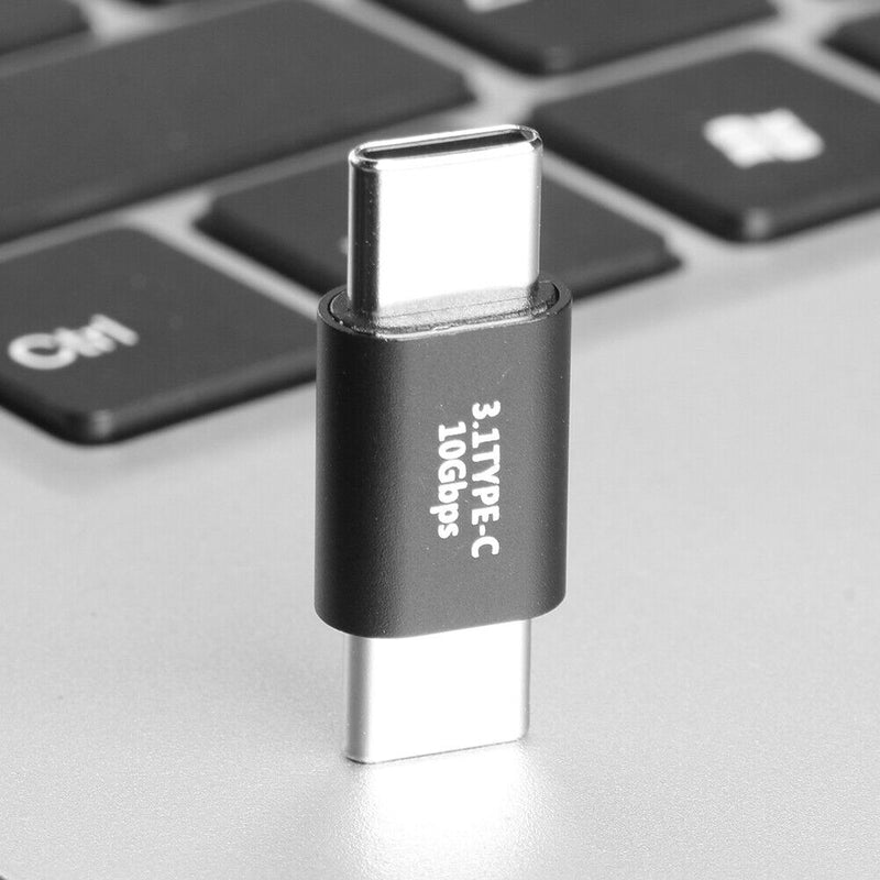 USB Type C to USB Type C Adapter 10Gbps 100W PD Male to Male Converter