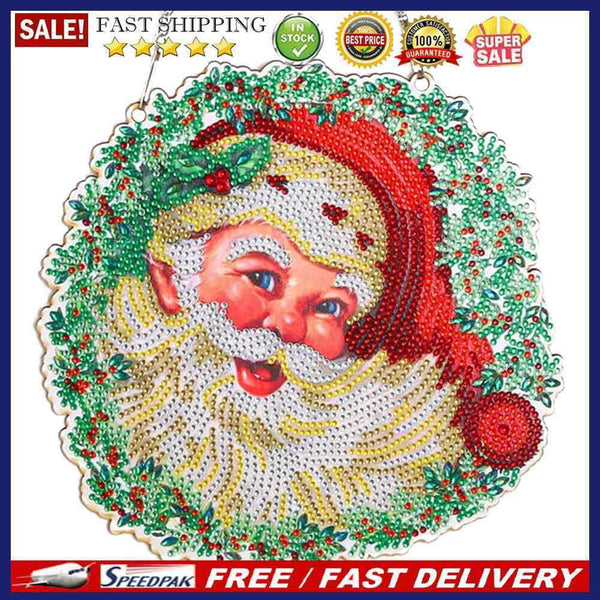 Diamond Painting Flower Wreath Rhinestone Drawing Garland for Door Home Decor