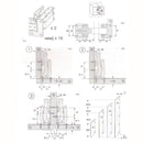 170 Degree Hinge for Corner Cabinet Door Kitchen Thick Door Panels Hinges