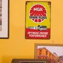 Still Life Rectangle Tin Sign Pendant Decorative Metal Still Life Hanging Plate