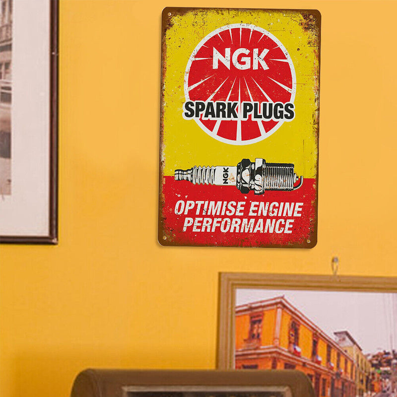 Still Life Rectangle Tin Sign Pendant Decorative Metal Still Life Hanging Plate