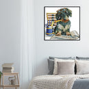 DIY Dog Animal Cross Stitch 11CT Counted Partial Embroidery Kits Artworks C