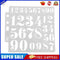 Plastic Numbers Painting Template DIY Cake Coffee Decor Spray Mold Stencil