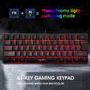 HXSJ V700 61 Keys RGB Backlight USB Wired Keyboard for Computer PC Gamers