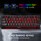 HXSJ V700 61 Keys RGB Backlight USB Wired Keyboard for Computer PC Gamers