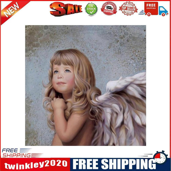 5D DIY Diamond Painting Angel Girl Cross Stitch Embroidery Rhinestones Kits