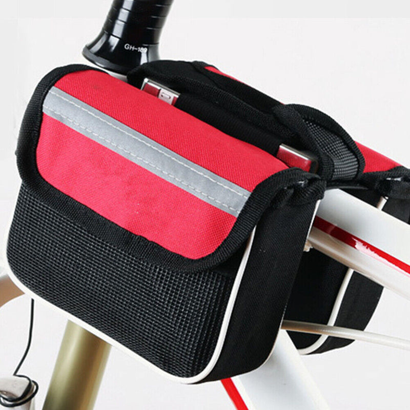 Mountain Bike Saddle Bag Frame Front Top Tube Cycling Phone Case Bicycle Pouc