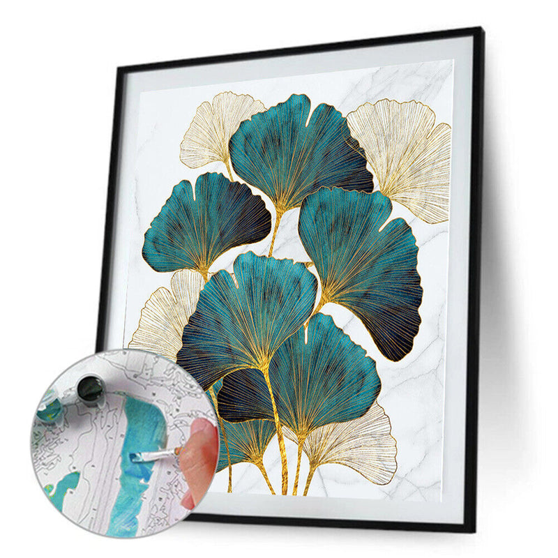 Digital Paint Flowers Painted By Numbers On Canvas Wall Decor