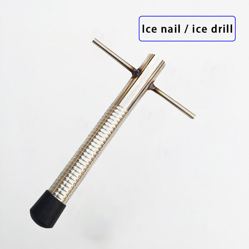Ice Fishing Auger Drill Tent Pegs Fixed Winter Fishing Rod Holder Drill (1)