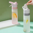 650ML Spray Water Bottle with Handle Plastic PC Frosted Space Cup (White) Newly