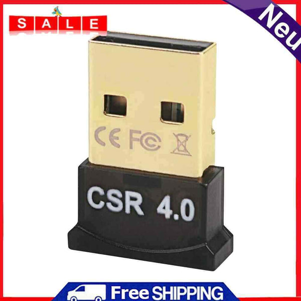 USB Bluetooth 4.0 Adapter Dongle CSR 4.0 Wireless Audio Receiver for Win 10 8 PC