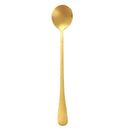 Stainless Steel Long Handle Stirring Ice Spoon Coffee Tea Spoons Home Tableware