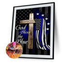 Diamond Painting National Flag Full Round Drill Picture of Rhinestone Drawing