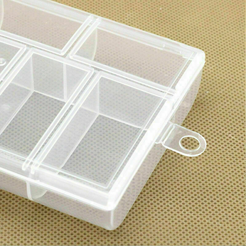 Portable Plastic 6-Compartment Storage Container Small Y4S0 Case F6E4