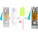Diamond Paint Leather Bookmark Tassel Special Shape Drill Mark (S39-Tiger)