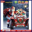 Diamond Painting Christmas Santa Prensents Car Full Round Drill Picture Kit