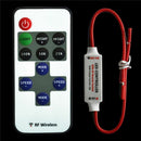 Top 12V Mini Inline RF Wireless Remote Controller Dimmer LED Strip Light Switch