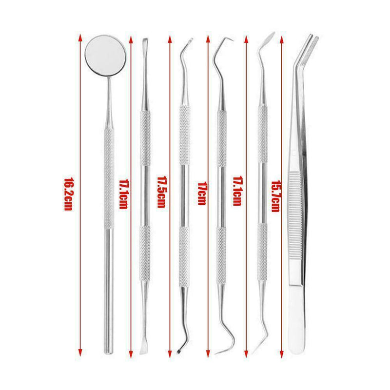6pcs Dental Tool Set Kit Dentist Teeth Clean Hygiene Care Z3J7