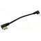 90degree Right Angle Micro USB to Left Angle USB A Sync Cabl Male Access Q9C5