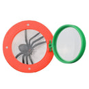 Kids Cylindrical Crawler Spider Insect Box Magnifying Glass Magnifier (Red)