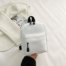 Solid Color Student School Shoulder Handbag Traveling Top-hondle Bag for Female
