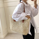 Wear-resistant Straw Woven Bags Tight Construction Fashion Gift for Girls Dating