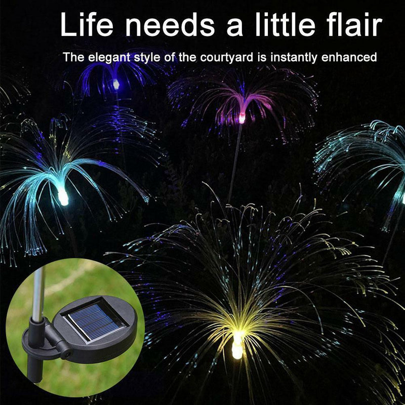 Solar Jellyfish Lawn Garden Lights Waterproof Outdoor Ground Lawn LED Stake Lamp