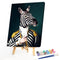 Zebra Gentleman Oil Paint By Numbers Kit DIY Acrylic Painting on Canvas