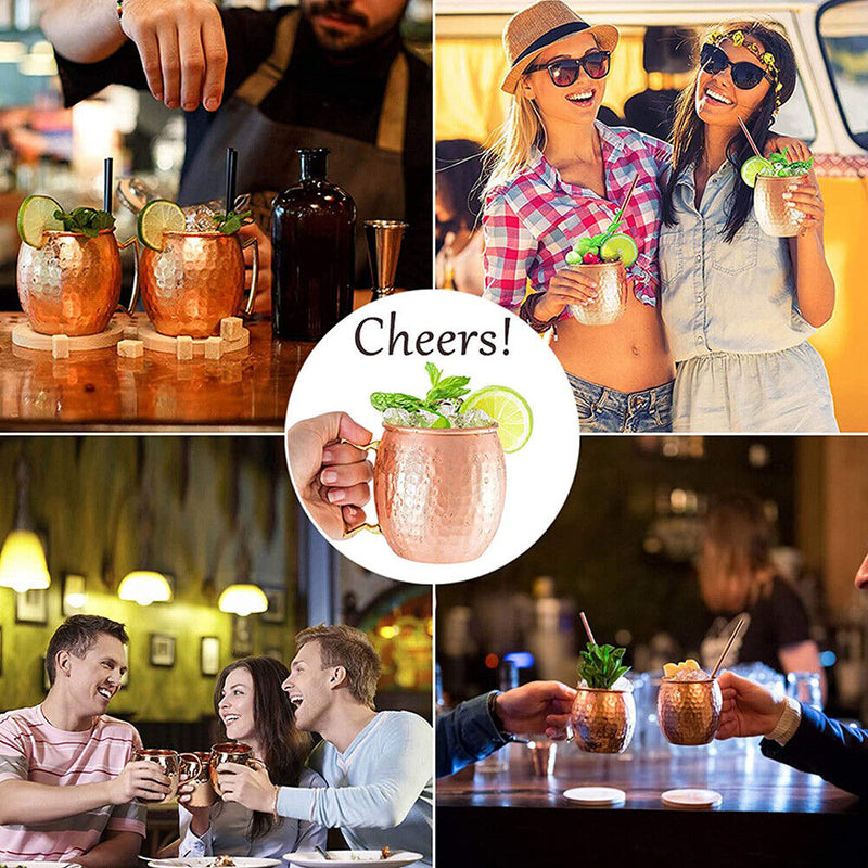 Wine Glasses Copper Stainless Steel Goblet Juice Drink Champagne Party Barware