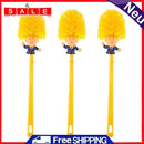 3pcs Creative Plastic Trump Toilet Brushes Bathtub Nightstool Cleaner