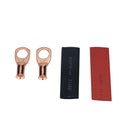 10x Heavy Duty Copper Battery Cable Ends Lugs 8AWG 3/8 with Heat Shrink Tubes