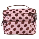 Portable Dual Layer Cosmetic Case Dot Beauty Makeup Toiletry Bag Organizer Newly