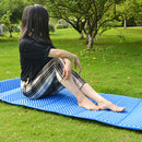 Folding Soft Mats Outdoor Camping Moisture-proof Seat Cushion (Blue Black) Newly
