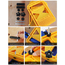 28pcs Woodworking Extended Feather Loc Board Kit Adjustable Bench Saw Tool