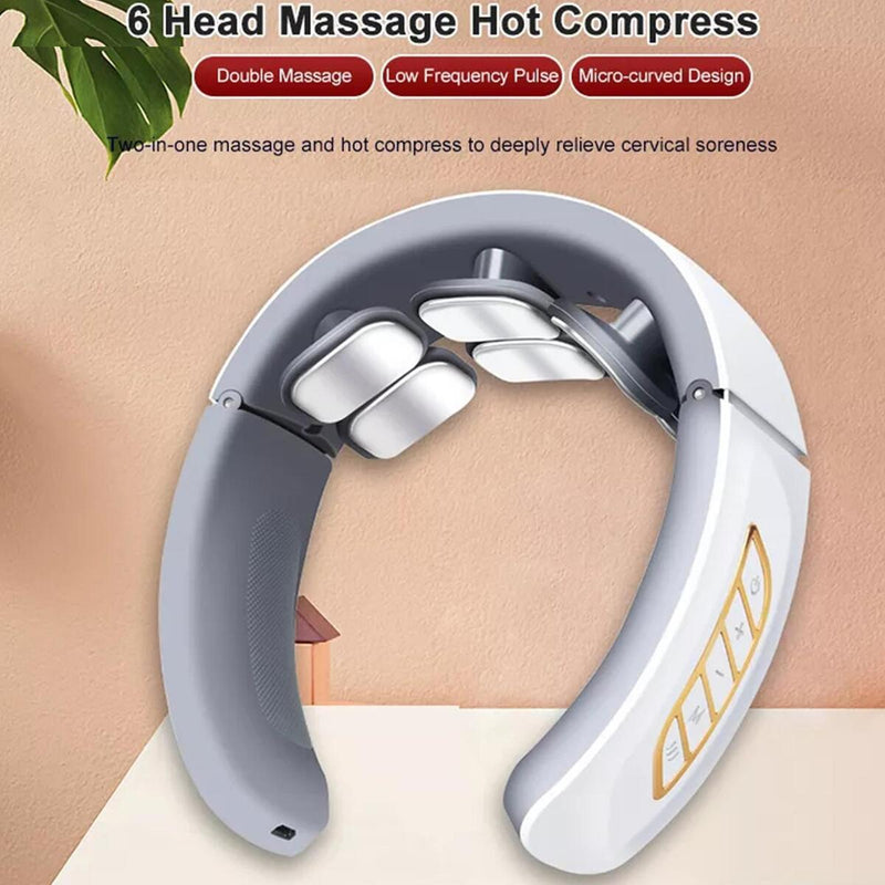 Heating Electric Cervical Neck Massager Shoulder Musle Relax Pain Relief~