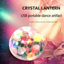 Mini USB Disc Light, Sound Activated LED Magic Disc Ball Lamp for Party DJ Bar