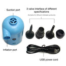 Portable USB Electric Air Pump +4 * Nozzles For Car For Blowing Deflates N1L9
